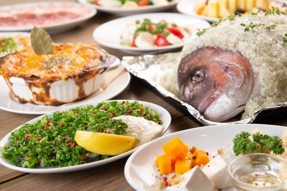 シェフこだわりの料理